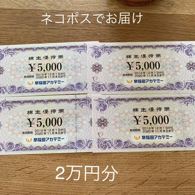 早稲田アカデミー　2万円分