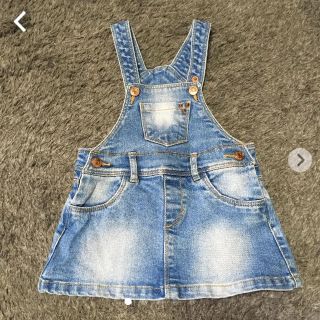 ザラキッズ(ZARA KIDS)のZARAベビー　80㎝　デニムジャンパースカート (スカート)