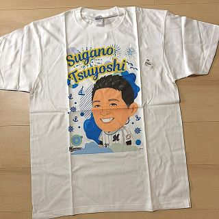 チバロッテマリーンズ(千葉ロッテマリーンズ)のロッテ  菅野剛士 イラストTシャツ(応援グッズ)