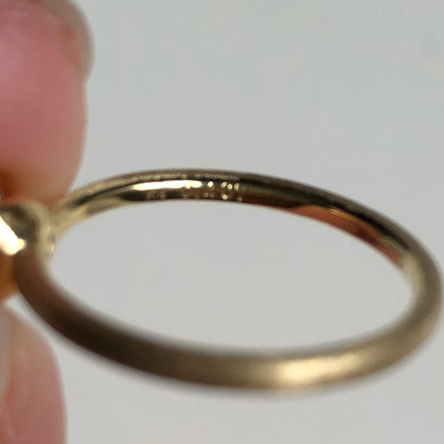 ぱぴこ様専用 ダイヤモンド プリンセスカット K18 リング レディースのアクセサリー(リング(指輪))の商品写真