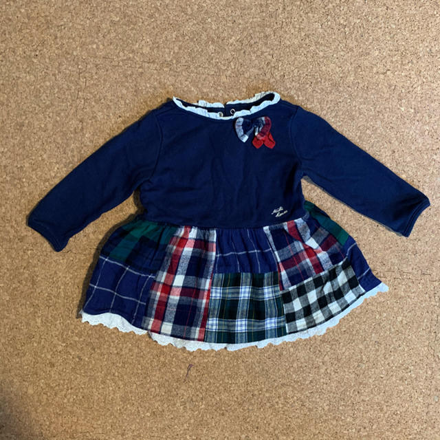 mikihouse(ミキハウス)のmikihouse80 ワンピース キッズ/ベビー/マタニティのベビー服(~85cm)(ワンピース)の商品写真