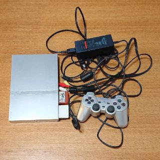 翌日までに発送薄型ps2 75000シルバープレステ2本体セットb100310