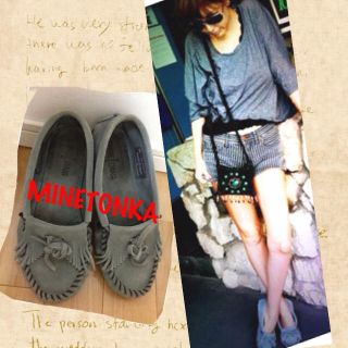 ミネトンカ(Minnetonka)の♡ミネトンカスエードモカシン♡(ローファー/革靴)