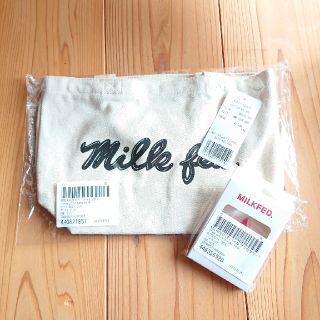 ミルクフェド(MILKFED.)の**MILKFED ミルクフェド トートバッグ&スマホリング セット**(トートバッグ)