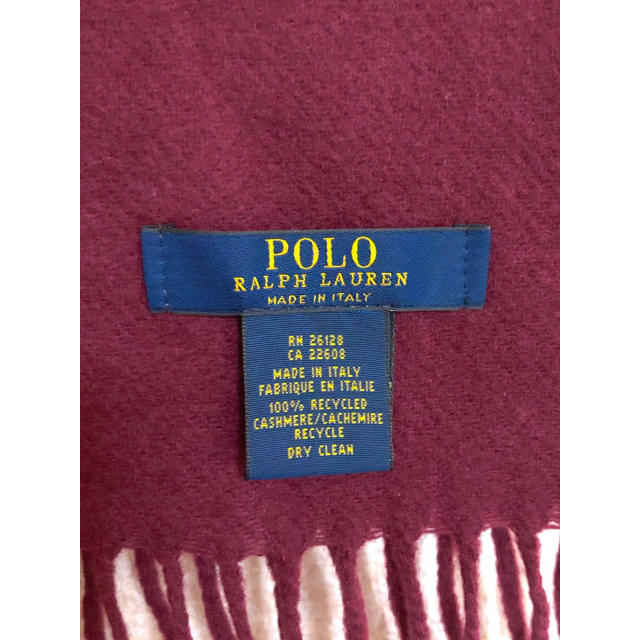 POLO RALPH LAUREN(ポロラルフローレン)のポロラルフローレン　カシミアマフラー　カシミア100% メンズのファッション小物(マフラー)の商品写真