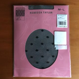 レベッカテイラー(Rebecca Taylor)の新品！ストッキング フラワードット ブラック M〜L(タイツ/ストッキング)