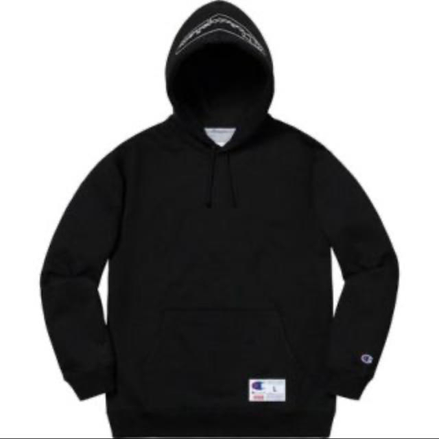 Supreme Champion Hooded Sweatshirt M 黒