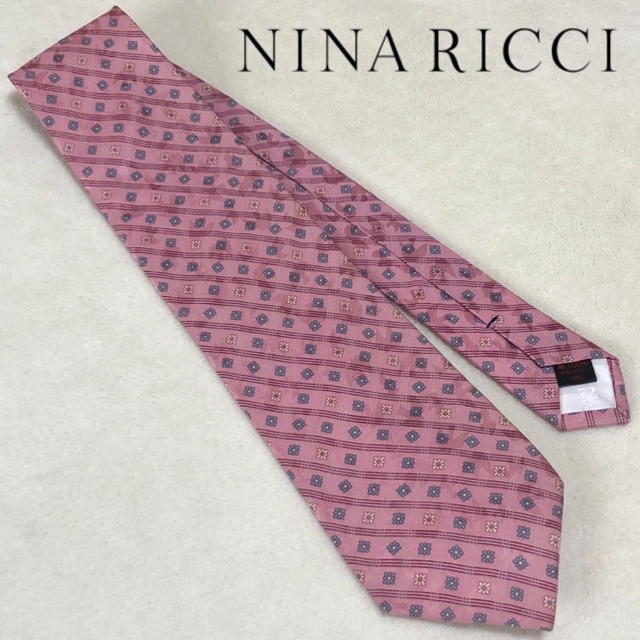 NINA RICCI(ニナリッチ)のNINA RICCI ܤ * 高級シルク 総柄 ネクタイ レトロ モード メンズのファッション小物(ネクタイ)の商品写真