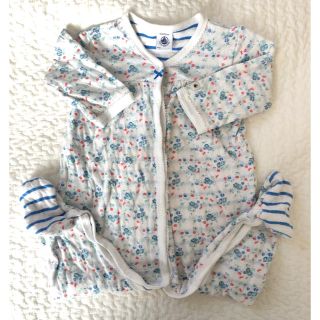 プチバトー(PETIT BATEAU)のプチバトー ボディオール 12m 74cm (カバーオール)