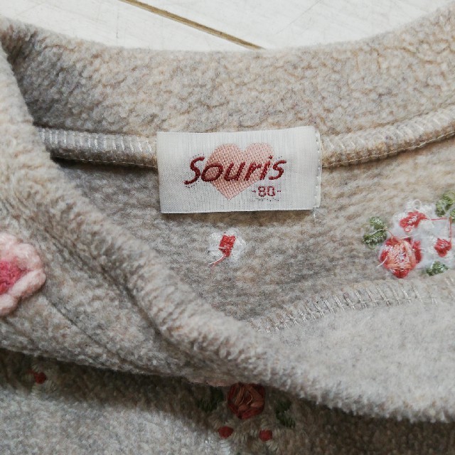 Souris(スーリー)のスーリー　フリース　80 キッズ/ベビー/マタニティのベビー服(~85cm)(トレーナー)の商品写真