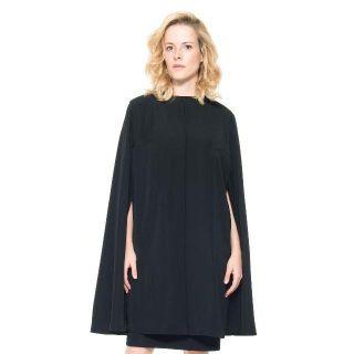 タダシショウジ(TADASHI SHOJI)の新品 M/L Tadashi Shoji タダシショージ コート　ブラック(ひざ丈ワンピース)