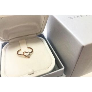 スタージュエリー(STAR JEWELRY)の美品！！大人可愛いハートリング(リング(指輪))