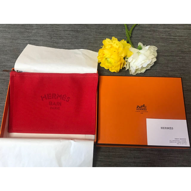 Hermes(エルメス)のお値下げ❗️新品 エルメス ヨッティング フラットポーチ PM	 国内百貨店購入 レディースのバッグ(クラッチバッグ)の商品写真