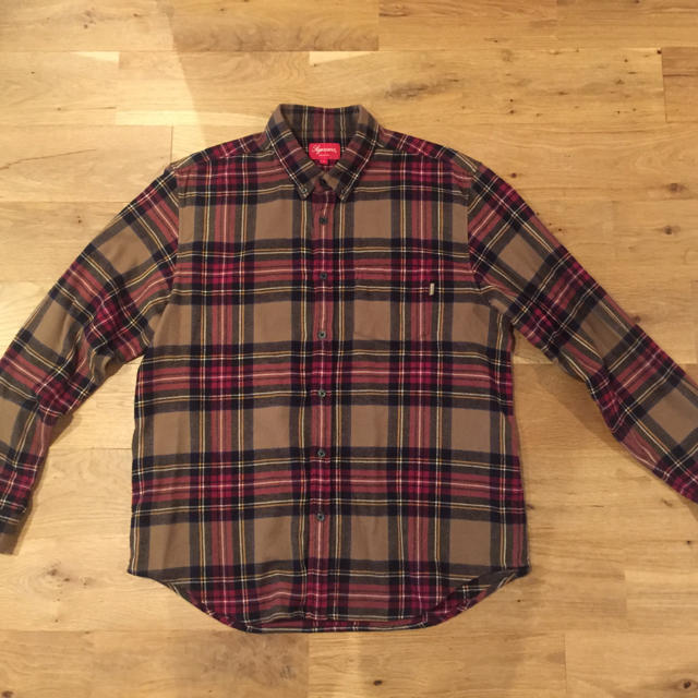 supreme tartan flannel shirt L ネルシャツ box - シャツ