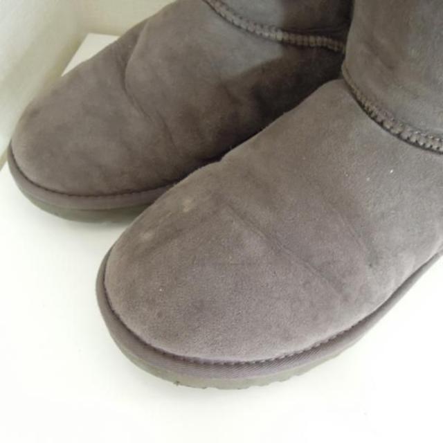 UGG ブーツ bailey button グレー US8(k-041)