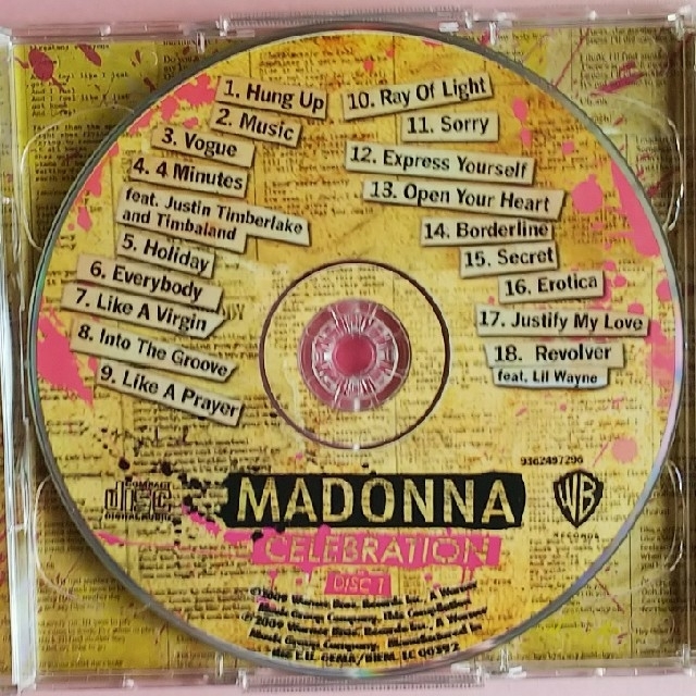 マドンナ  セレブレイション ２枚組 CD エンタメ/ホビーのCD(ポップス/ロック(洋楽))の商品写真
