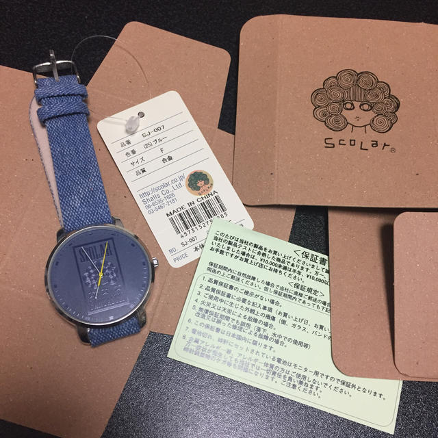 ScoLar(スカラー)の【お値下げしました】スカラー scolar 腕時計 ブルー レディースのファッション小物(腕時計)の商品写真