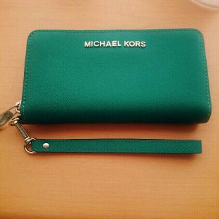 マイケルコース(Michael Kors) 革 財布(レディース)(グリーン・カーキ