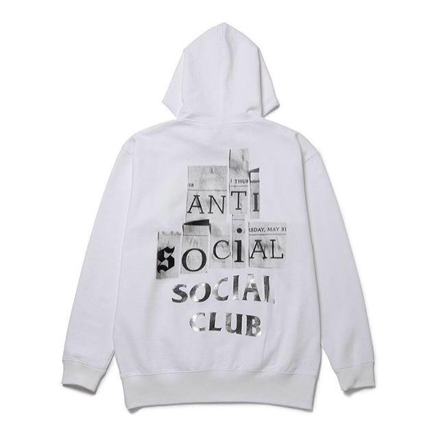 新品未使用 ASSC × FRAGMENT HOODIE ホワイト L