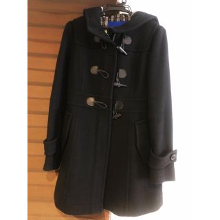 バーバリーブルーレーベル(BURBERRY BLUE LABEL)のバーバリーブルーレーベル ダッフルコート 黒 38(ダッフルコート)