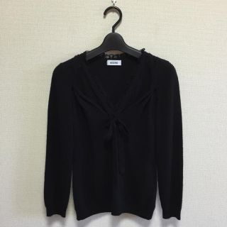 モスキーノ(MOSCHINO)のモスキーノ♡上質の黒いニット(ニット/セーター)