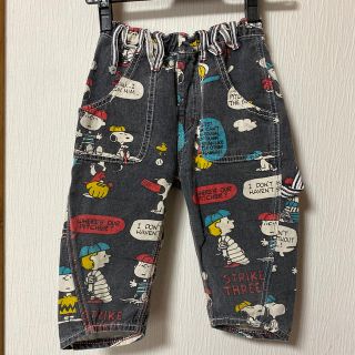 ブーフーウー(BOOFOOWOO)のBOOFOOWOO×peanuts/デニムハーフパンツ/SNOOPY(パンツ/スパッツ)