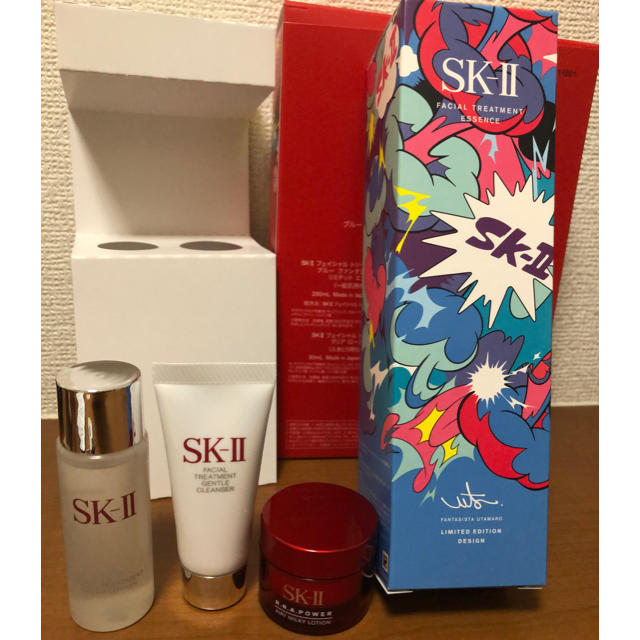 sk-II フェイシャル トリートメント エッセンス クリスマスコフレブルー