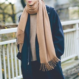 19aw AURALEE オーラリー ベビー キャメル 大判 ストール