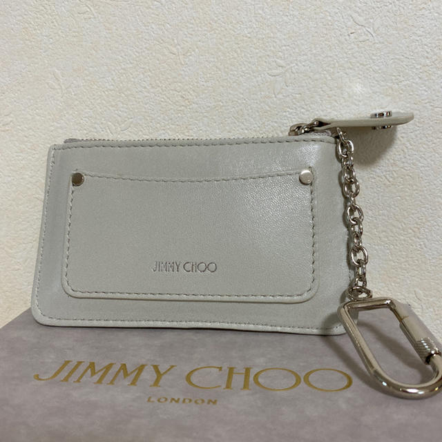 JIMMY CHOO(ジミーチュウ)の【新品 箱付き】JIMMY CHOO NANCY コインケース CHALK レディースのファッション小物(コインケース)の商品写真