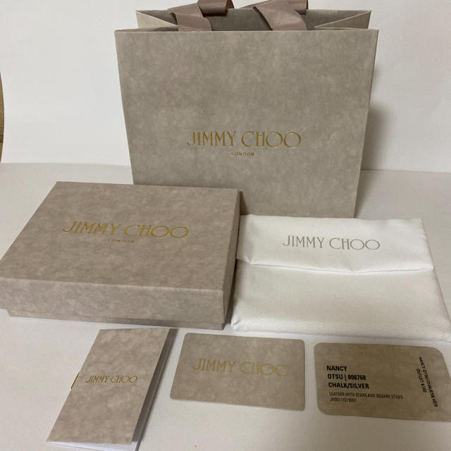 JIMMY CHOO(ジミーチュウ)の【新品 箱付き】JIMMY CHOO NANCY コインケース CHALK レディースのファッション小物(コインケース)の商品写真