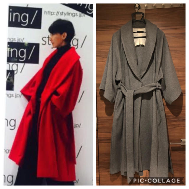 【クリーニング済】styling スタイリング フレアスリーブコート