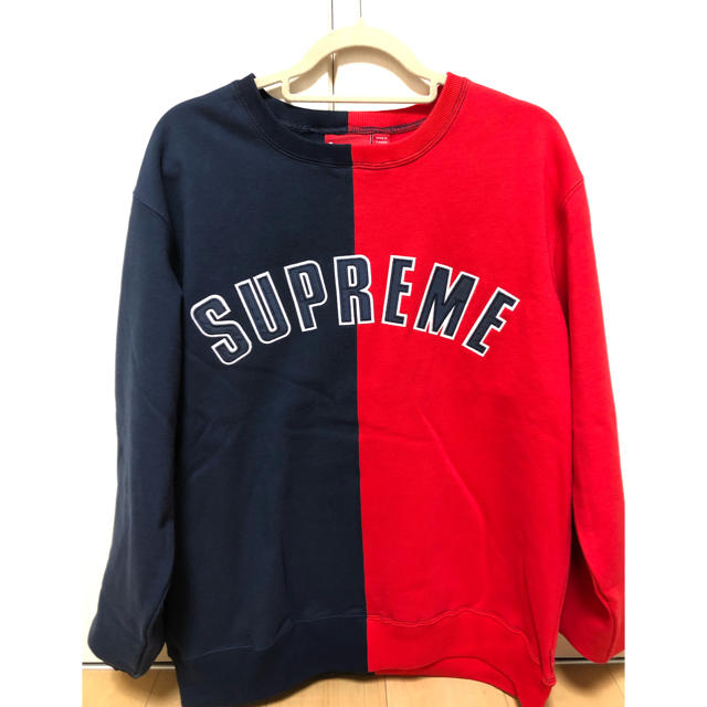 Supreme(シュプリーム)のSupreme Split Crewneck Sweatshirt 18 FW  メンズのトップス(スウェット)の商品写真
