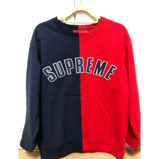 シュプリーム(Supreme)のSupreme Split Crewneck Sweatshirt 18 FW (スウェット)