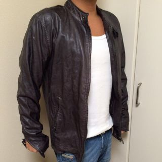 ザラ(ZARA)のmen's ZARA レザージャケット(レザージャケット)