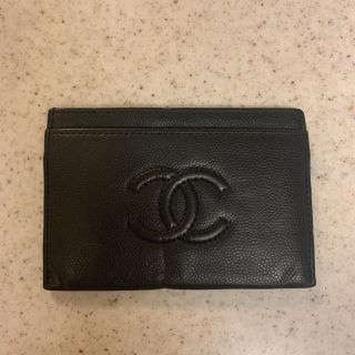 シャネル(CHANEL)のCHANEL シャネル パスケース キャビアスキン カードケース(名刺入れ/定期入れ)