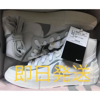 サカイ(sacai)のsacai × NIKE BLAZER MID 26.5cm 白(スニーカー)