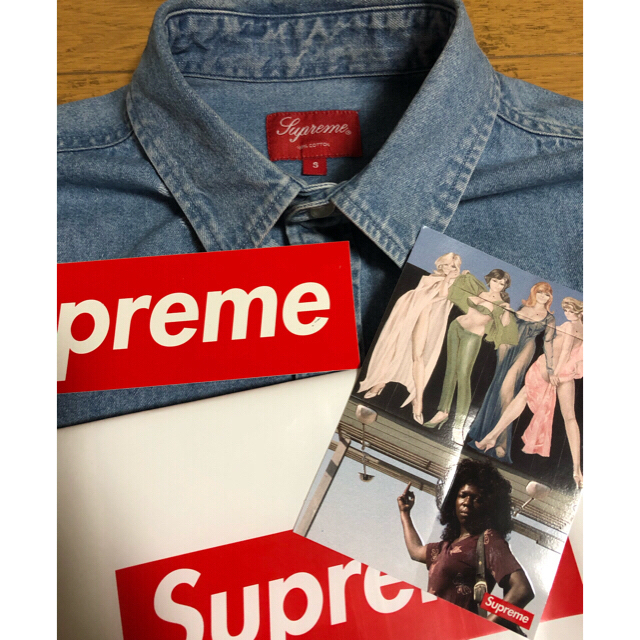 1番人気格安！supreme Jacquard Denim Shirt box