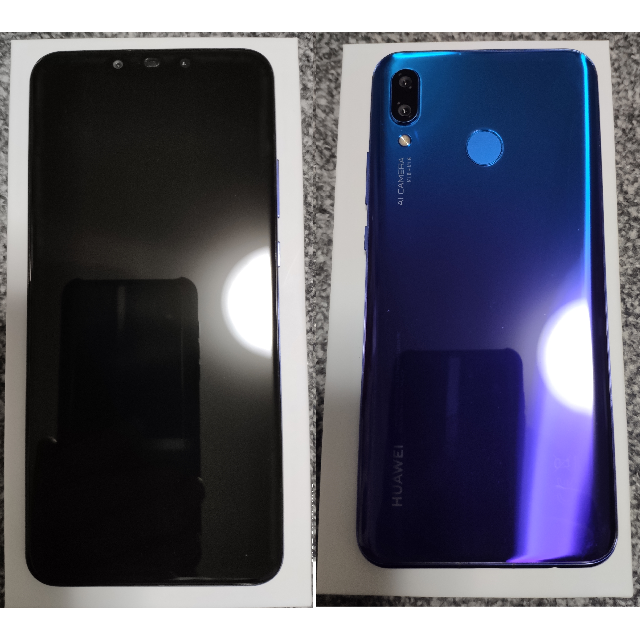スマートフォン/携帯電話【社外ケース、ガラスフィルム付き】Huawei nova 3