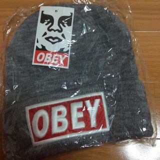 オベイ(OBEY)の新品未使用☆OBEY ニット帽 (ニット帽/ビーニー)