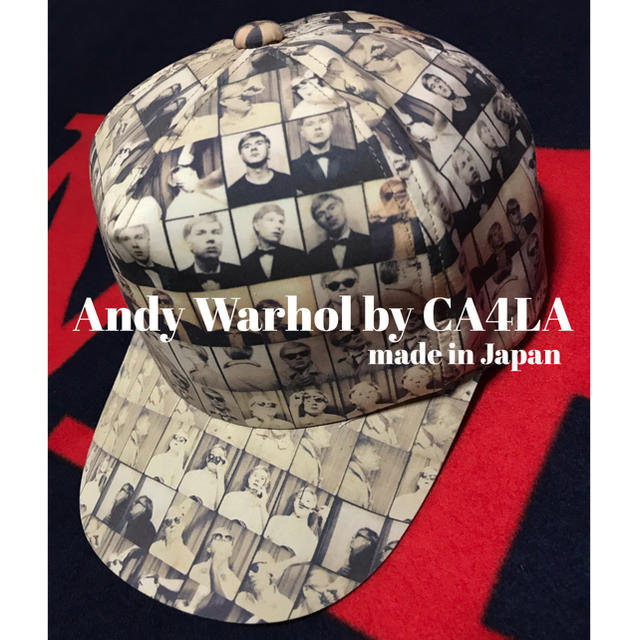 日本製CA4LA Andy Warhol キャップ フォト 写真柄 希少 レア コラボ