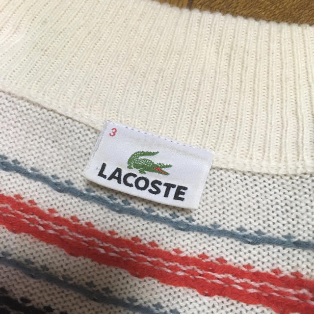 LACOSTE(ラコステ)のラコステ　Wジップアップセーター ニット　セーター　80’sヴィンテージ メンズのトップス(ニット/セーター)の商品写真
