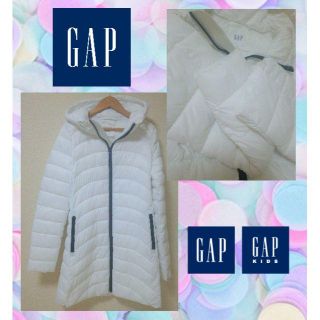 ギャップ(GAP)の新品未使用 GAP ギャップ ダウンジャケット　白(ダウンジャケット)