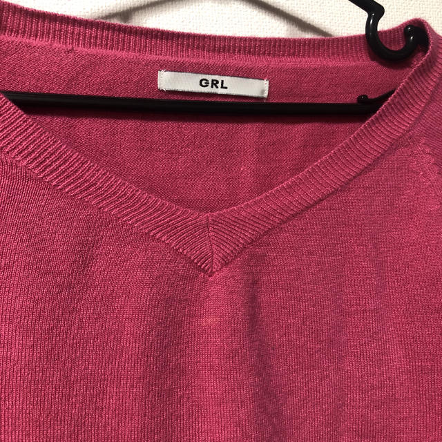 GRL(グレイル)のニット　ピンク レディースのトップス(ニット/セーター)の商品写真