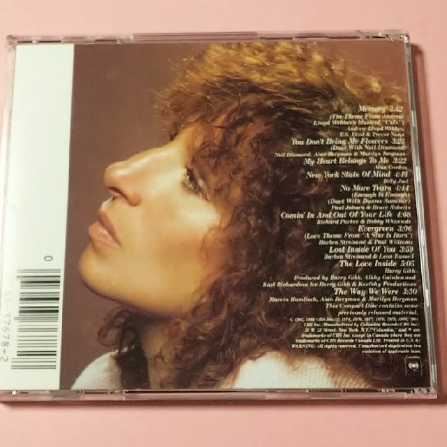 バーブラ・ストライザンド メモリーズ CD エンタメ/ホビーのCD(ポップス/ロック(洋楽))の商品写真