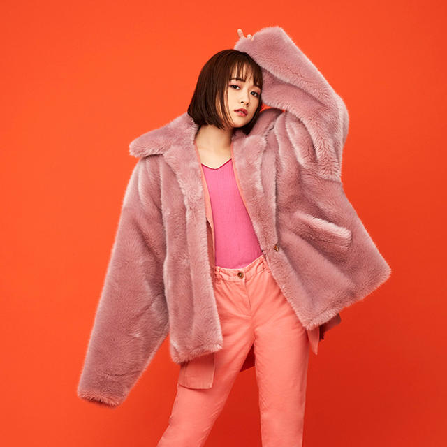 毛皮/ファーコートNEONSIGN ネオンサイン　Fur Jacket 大原櫻子着用