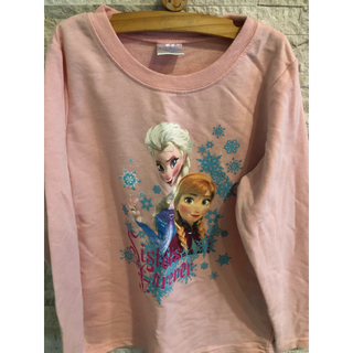 ディズニー(Disney)のアナと雪の女王カットソー  130cm  ピンク(Tシャツ/カットソー)