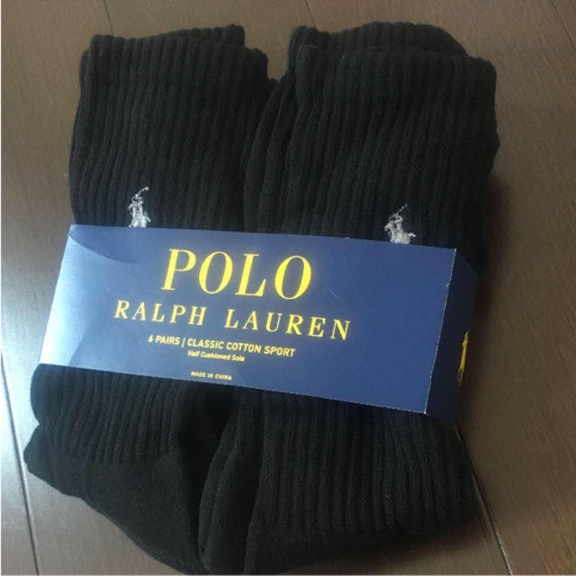 POLO RALPH LAUREN(ポロラルフローレン)のポロラルフローレンの靴下6足セット　新品 メンズのレッグウェア(ソックス)の商品写真