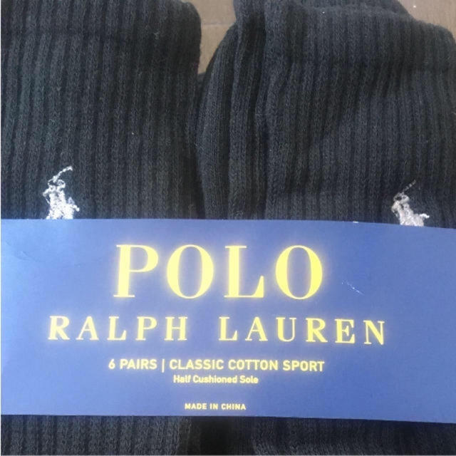 POLO RALPH LAUREN(ポロラルフローレン)のポロラルフローレンの靴下6足セット　新品 メンズのレッグウェア(ソックス)の商品写真
