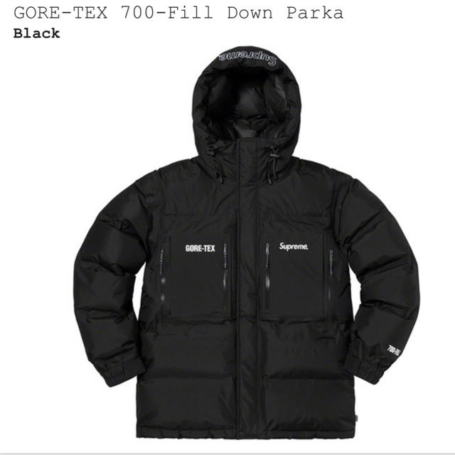 Supreme goretex 700 fill down parka 黒M