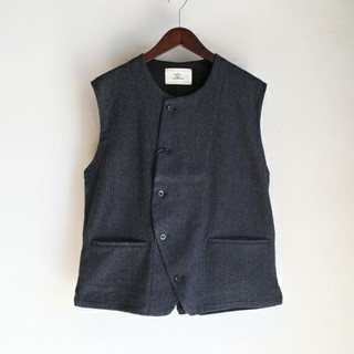 専用【試着のみ】OUTIL | GILET HEM -BLACK-(ベスト)